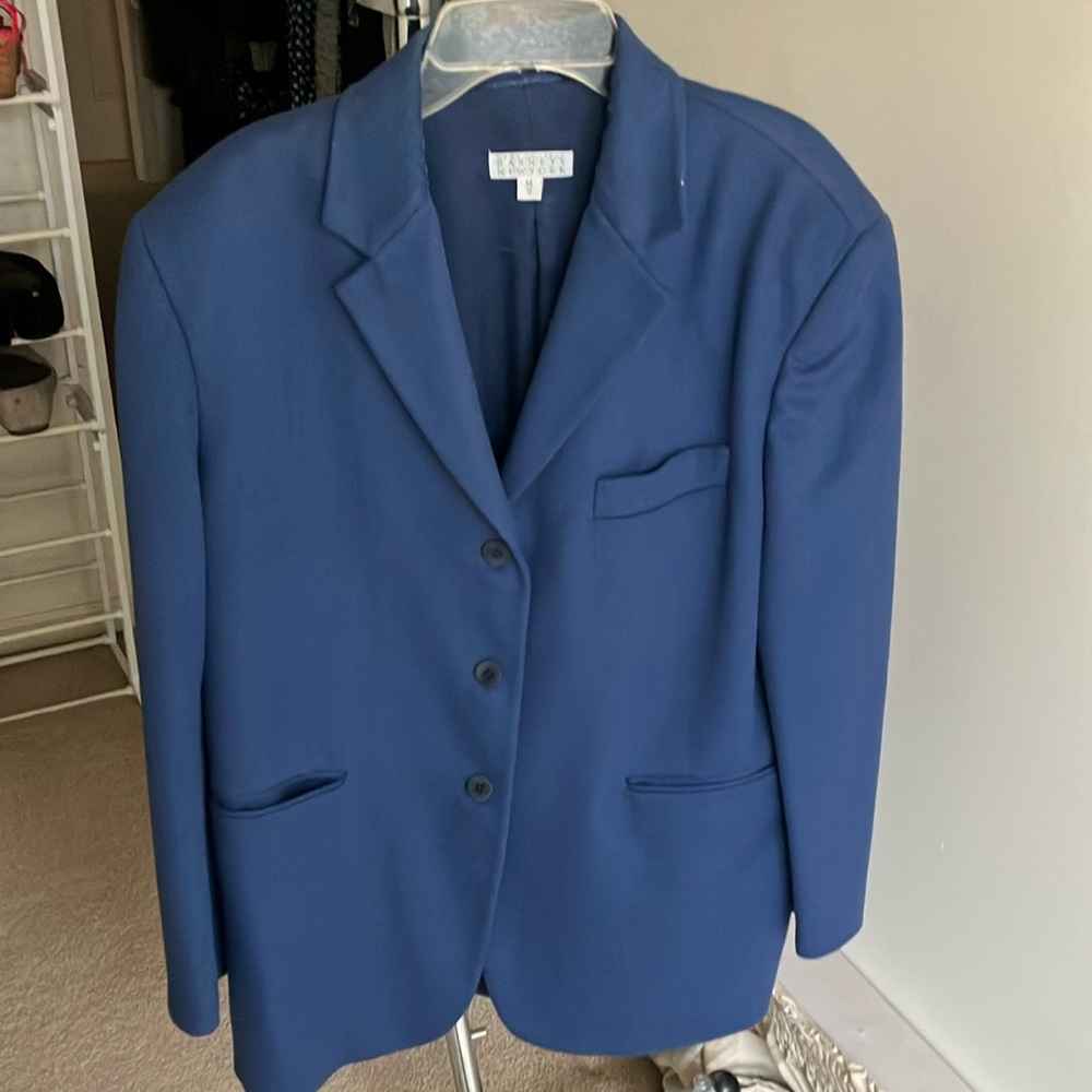 Barney’s New York cobalt blue wool blazer size 12